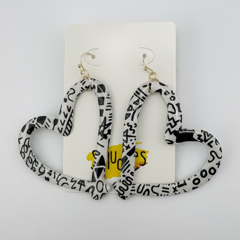 Big Love Monochrome Dangles - Smudges