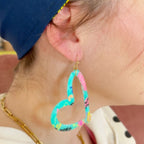 Big Love Teal Dangles - Smudges