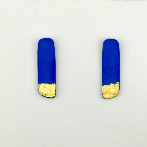 Colour Me Happy Blue Studs - Smudges