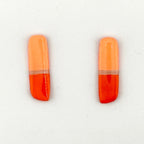 Colour Me Happy Coral Studs - Smudges