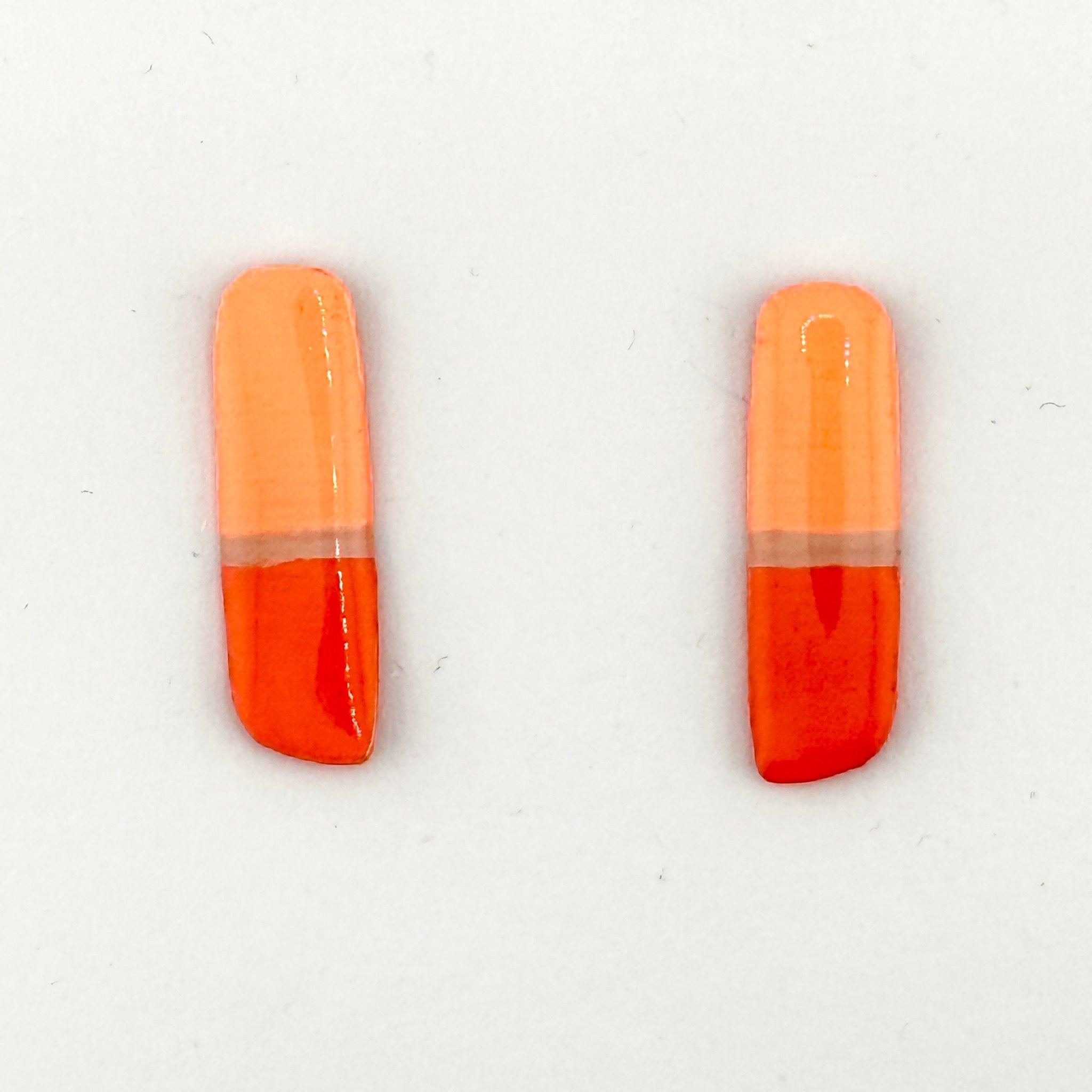 Colour Me Happy Coral Studs - Smudges