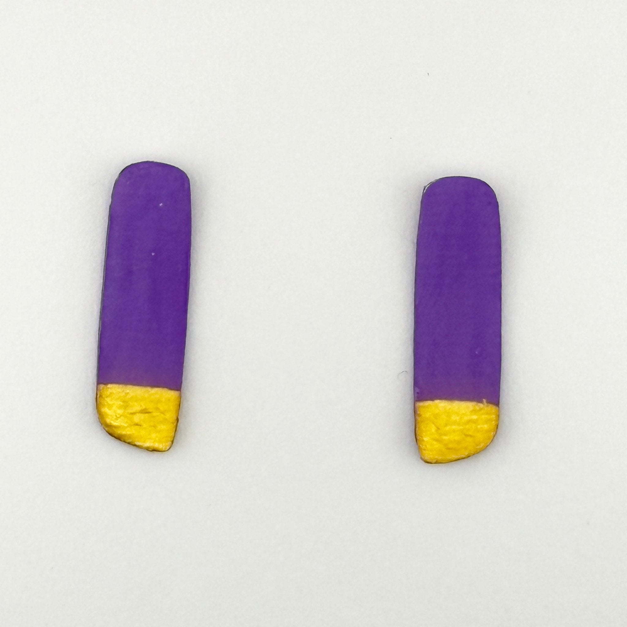 Colour Me Happy Purple Studs - Smudges
