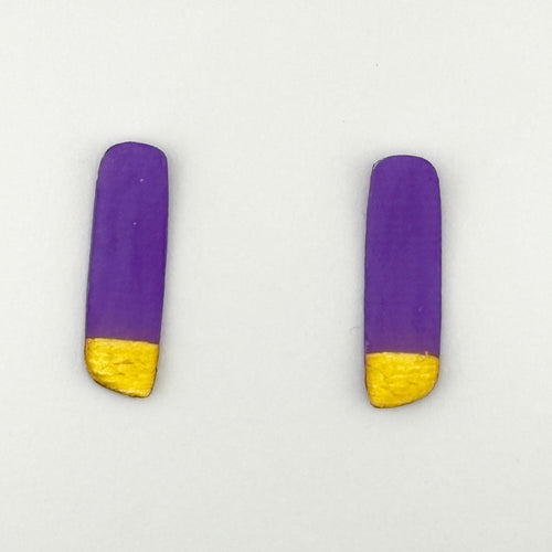 Colour Me Happy Purple Studs - Smudges