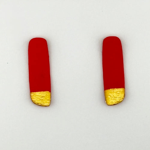 Colour Me Happy Red Studs - Smudges