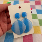 Double Denim Dangles - Smudges