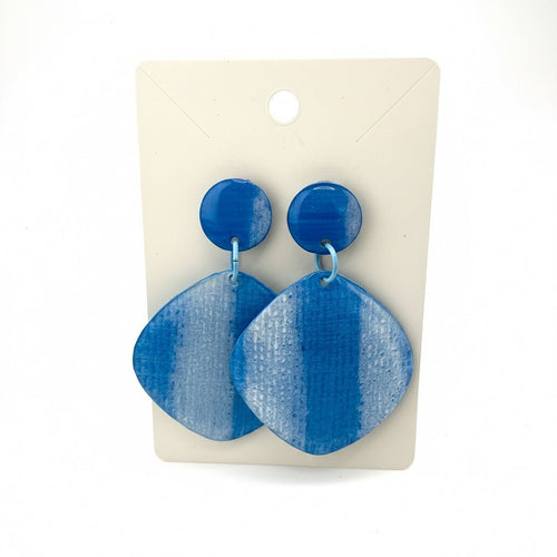 Double Denim Dangles - Smudges