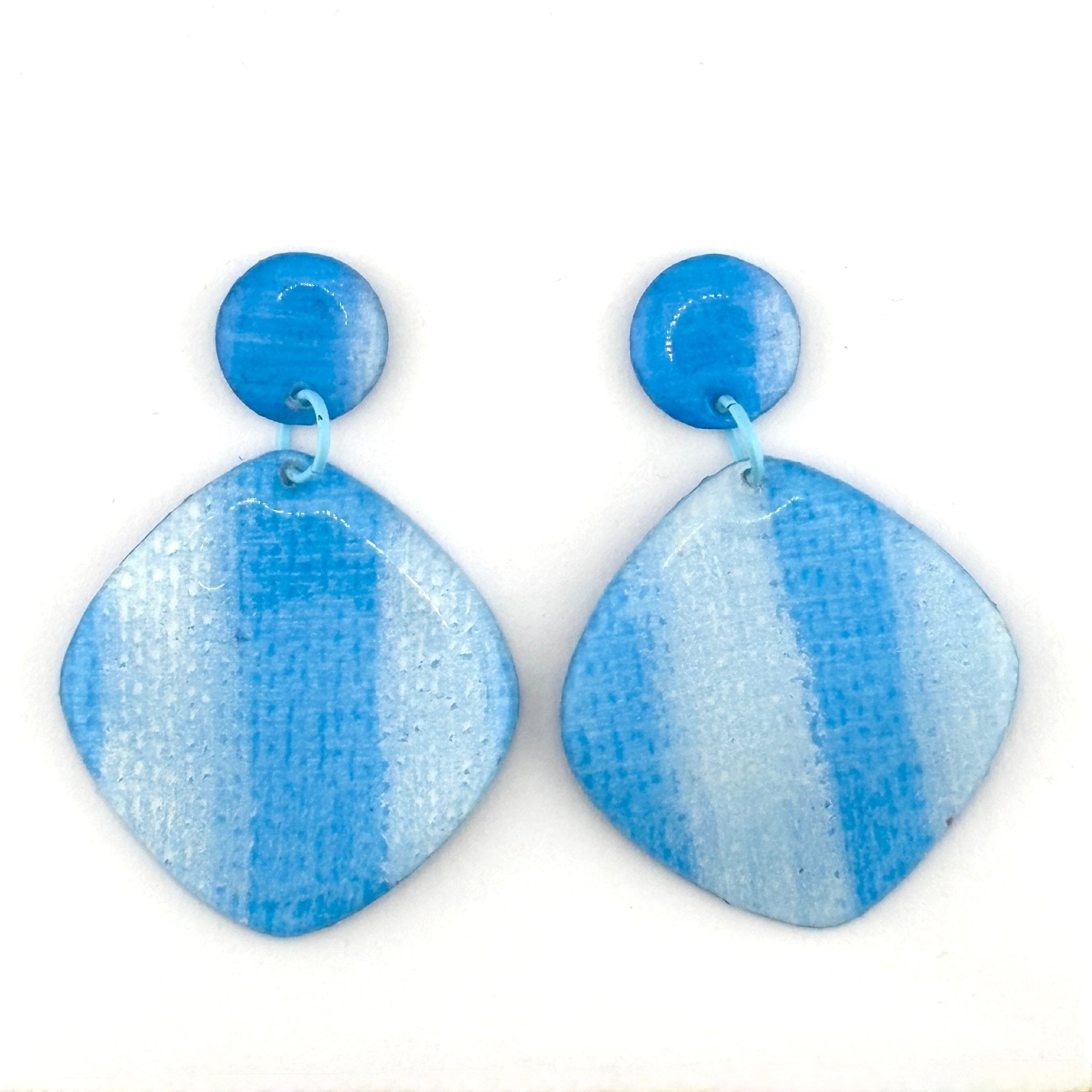 Double Denim Dangles - Smudges