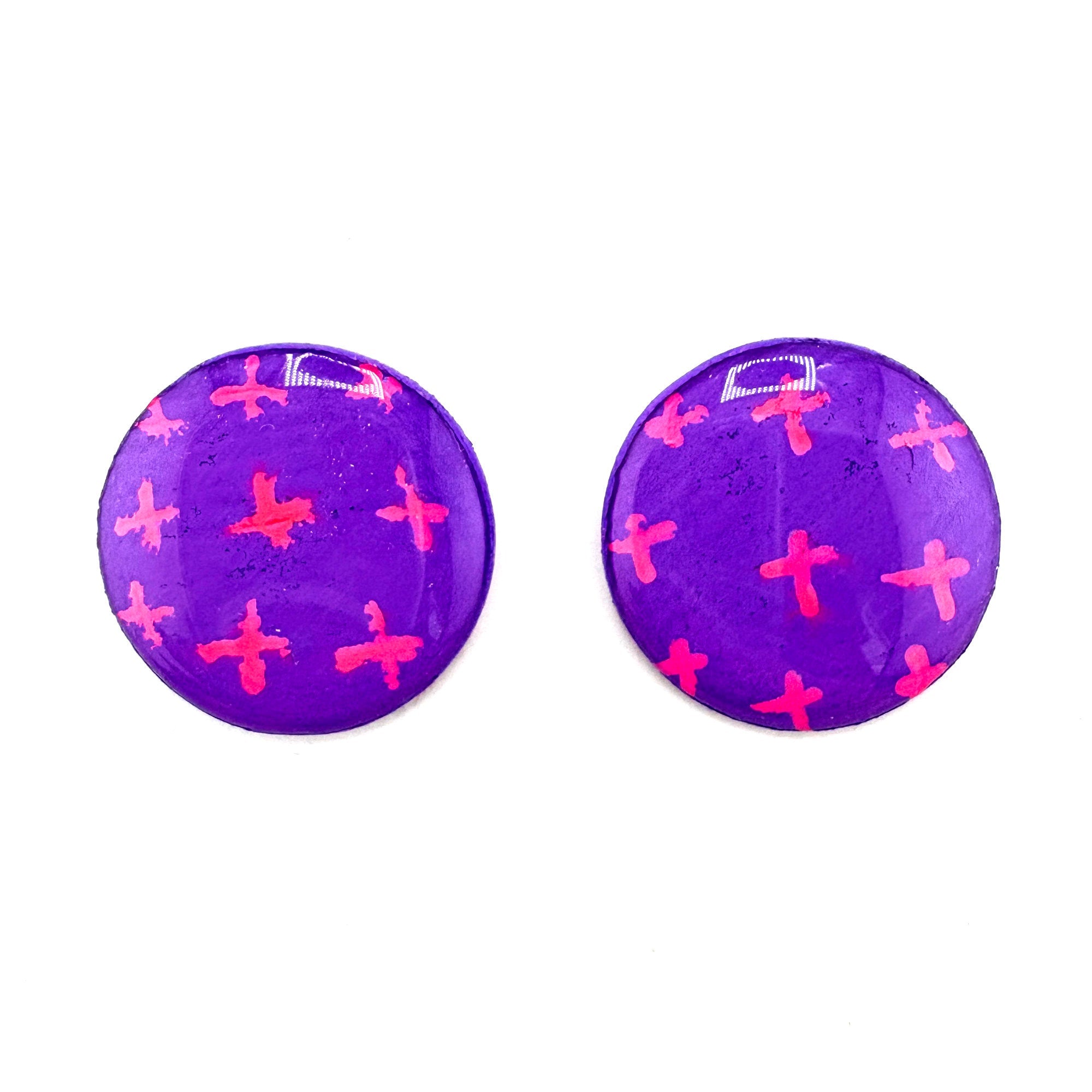 Hot Cross Studs - Smudges