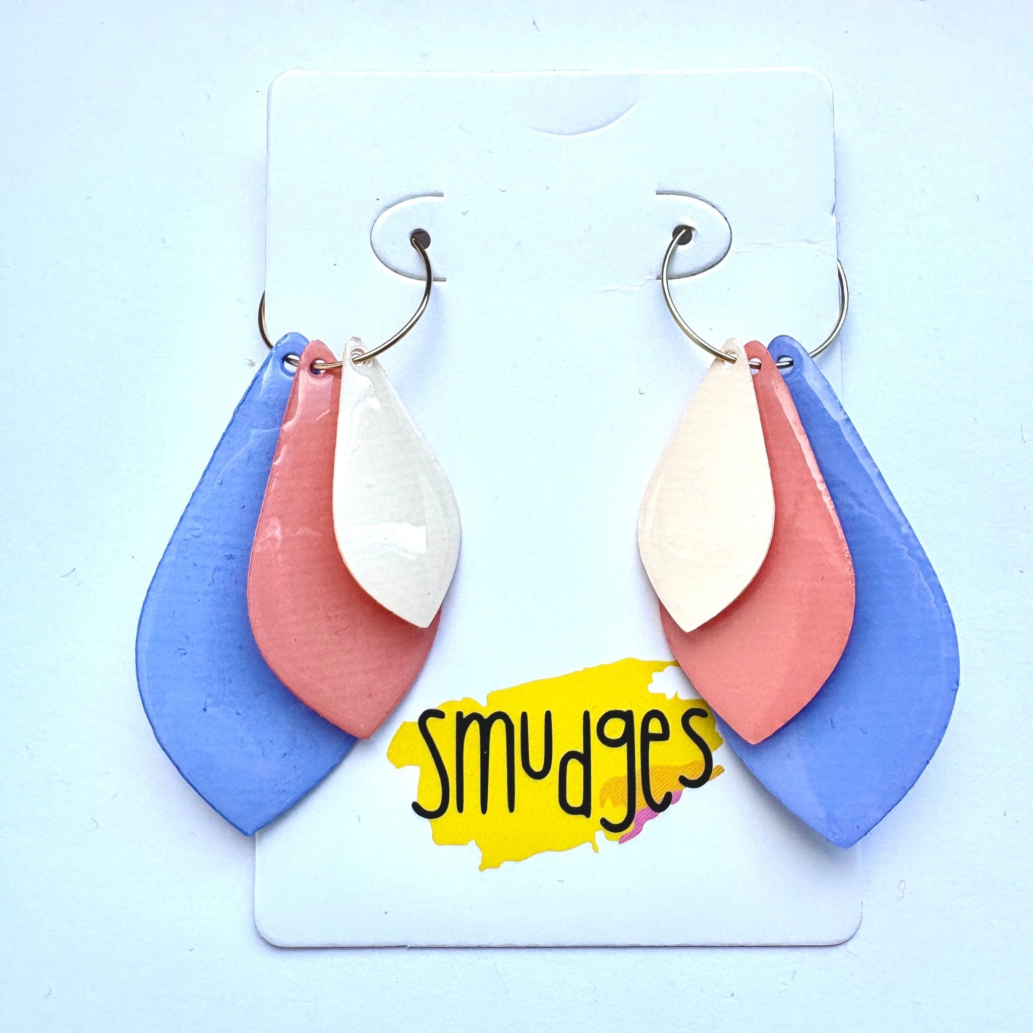 Hydrangea Haze Hoops - Smudges