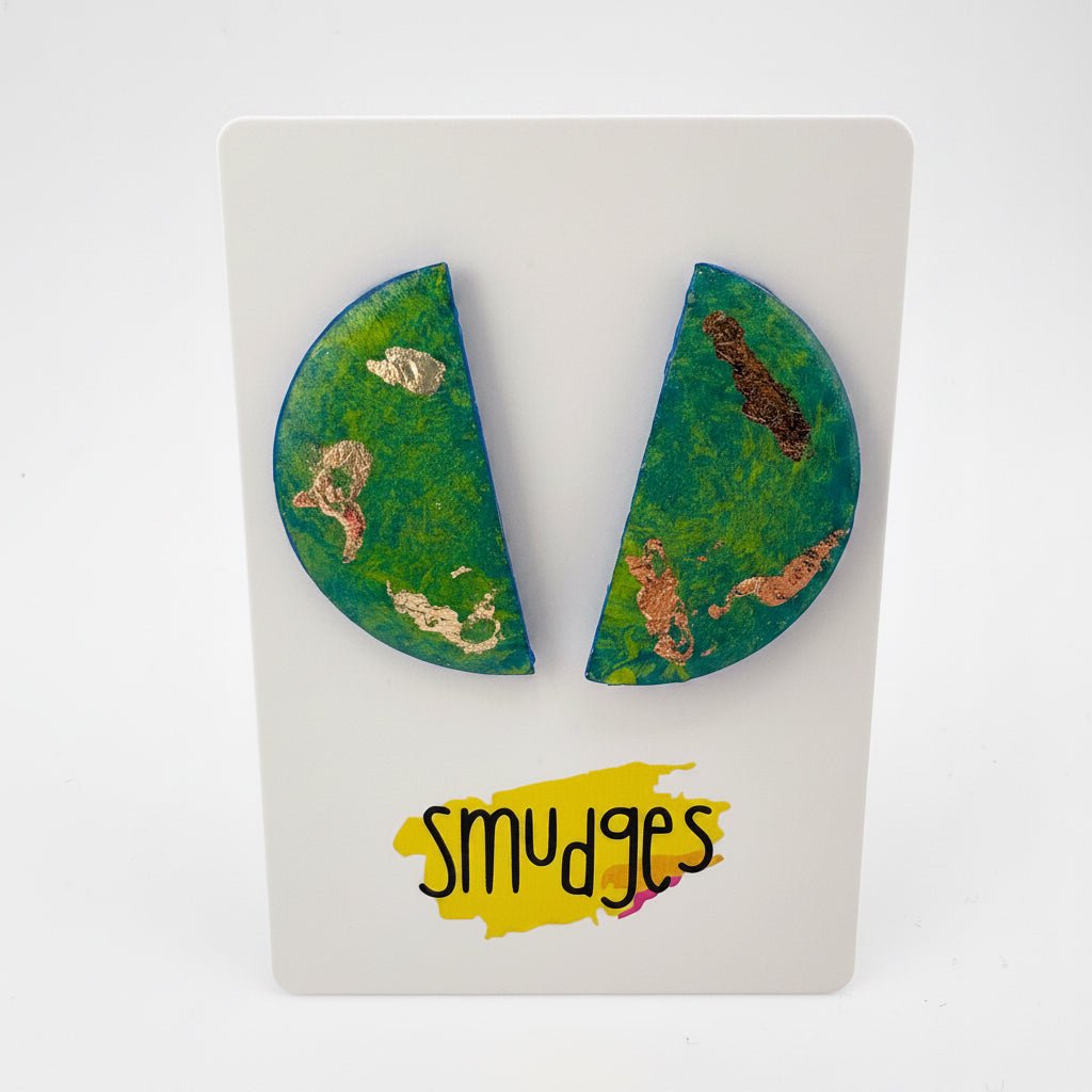 Jungle Gold Studs - Smudges