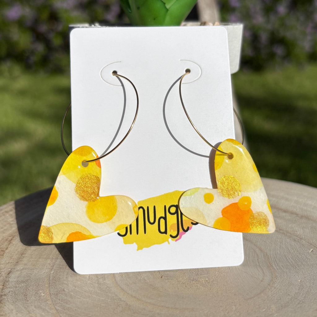 Lemon Drops Hoops - Smudges