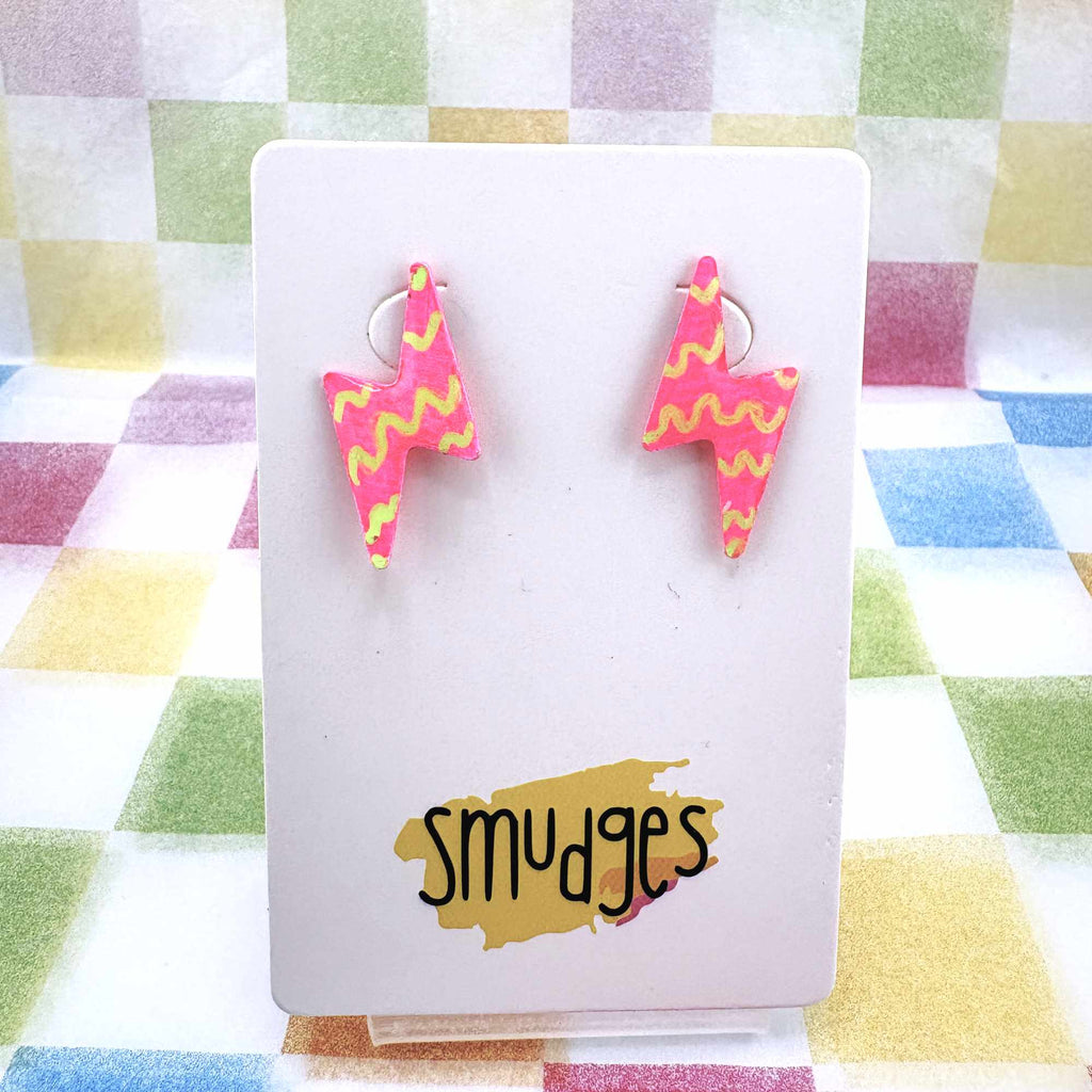 Live Wire Studs - Smudges