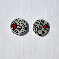 Love Note Studs - Smudges