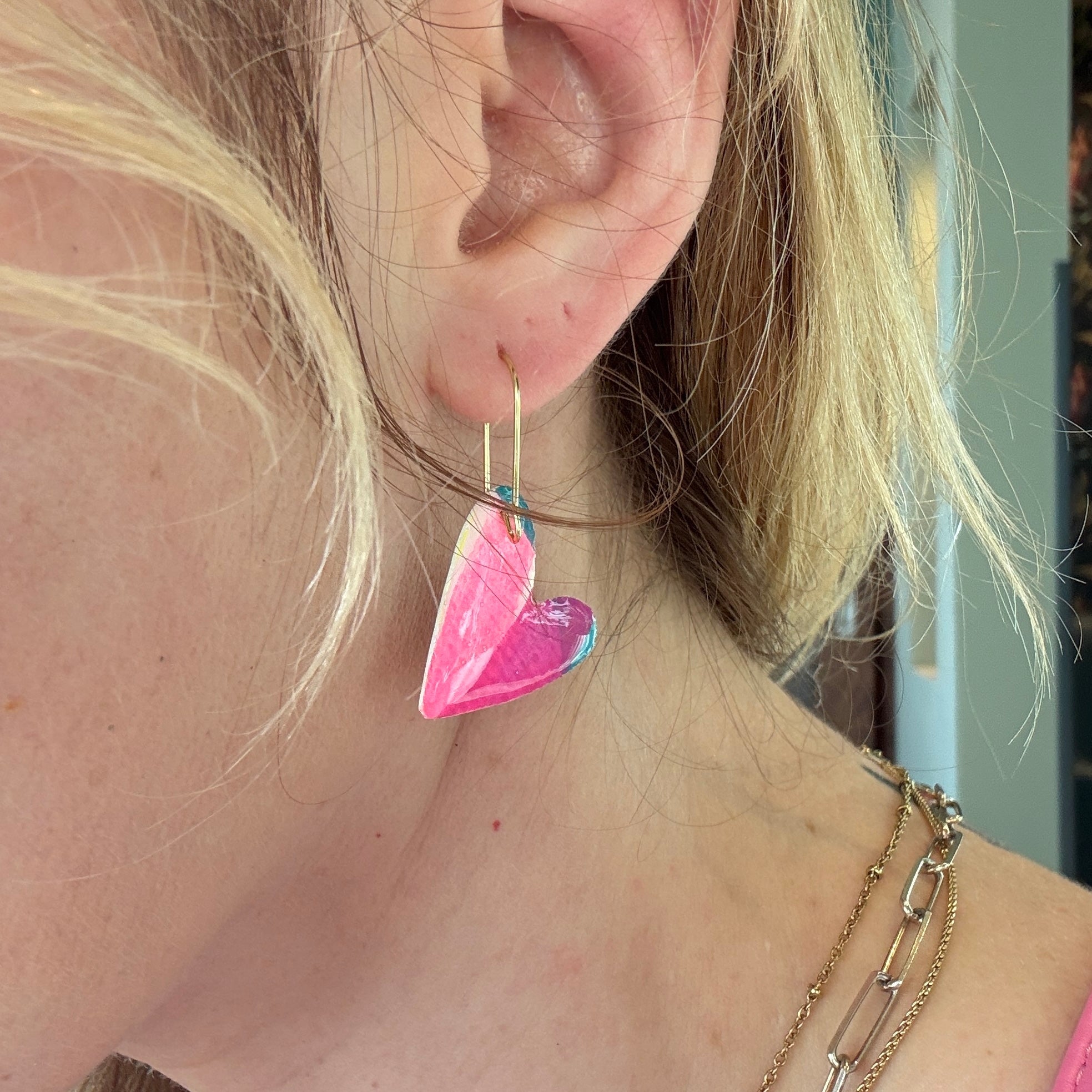 Neon H-Art Attack Dangles - Smudges
