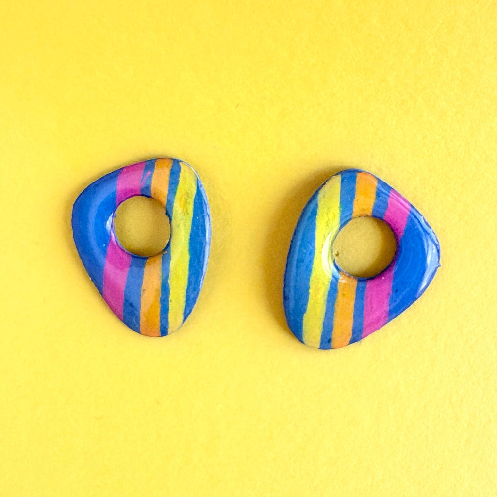 Offbeat Loop Studs - Smudges
