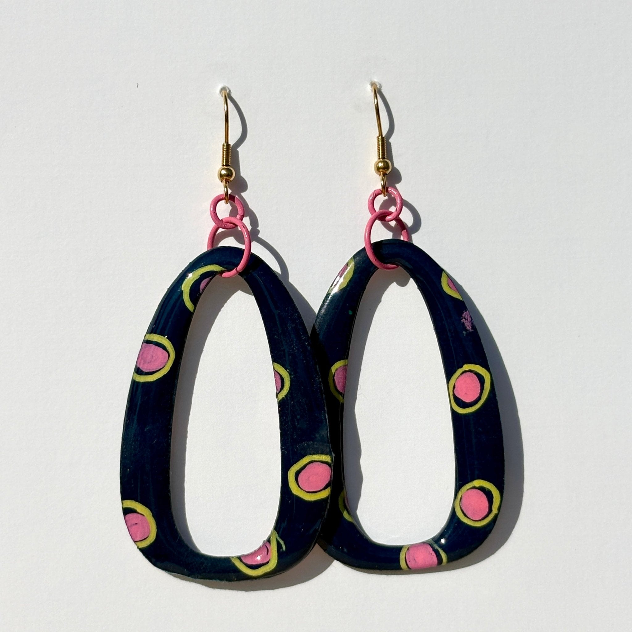 Polka Face Dangles - Smudges