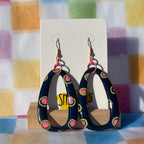 Polka Face Dangles - Smudges