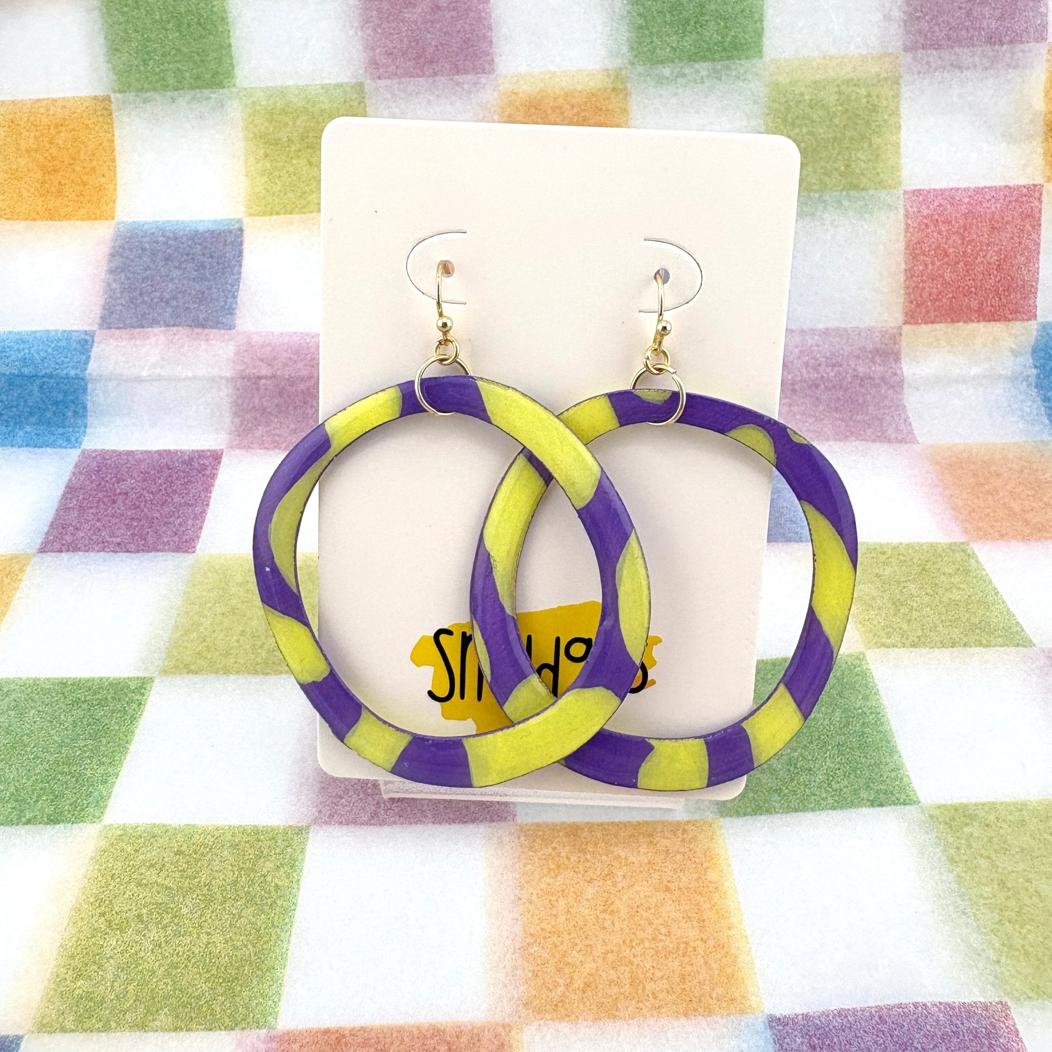 Purple Patch Dangles - Smudges