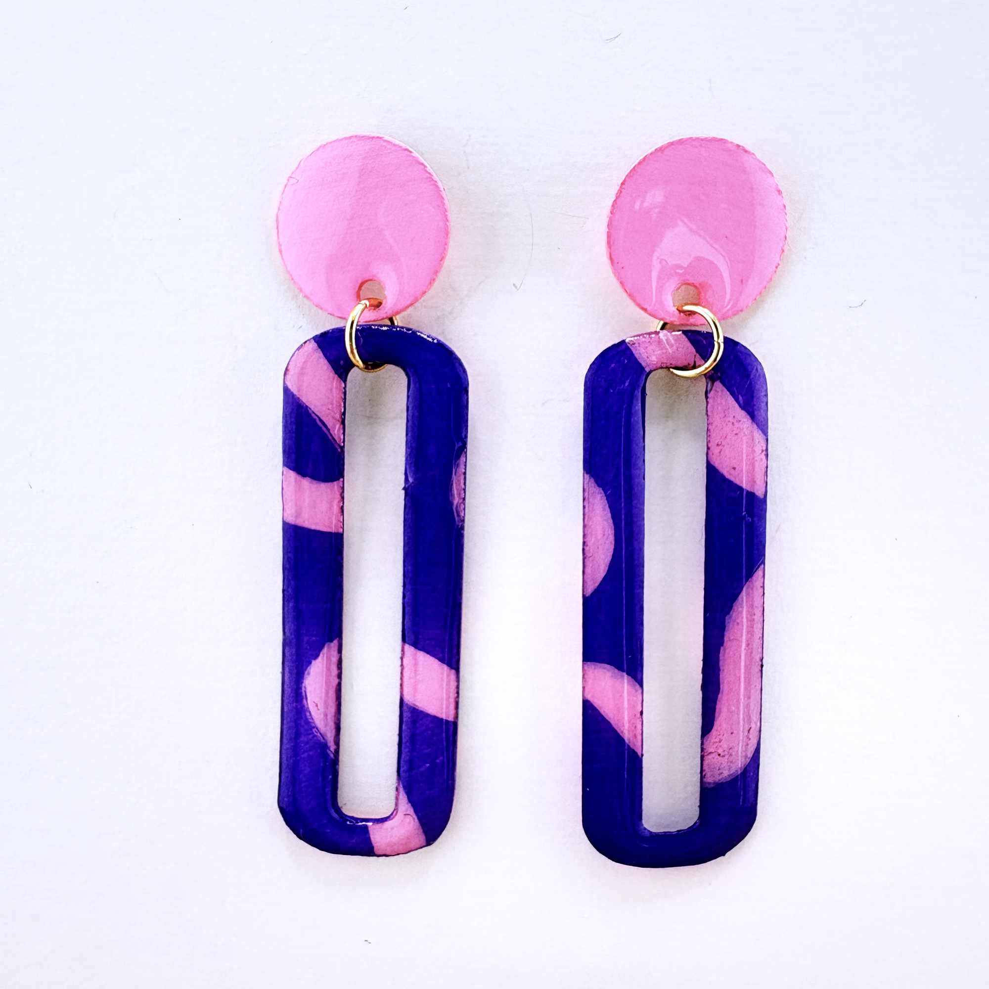 Purple Reign Dangles - Smudges