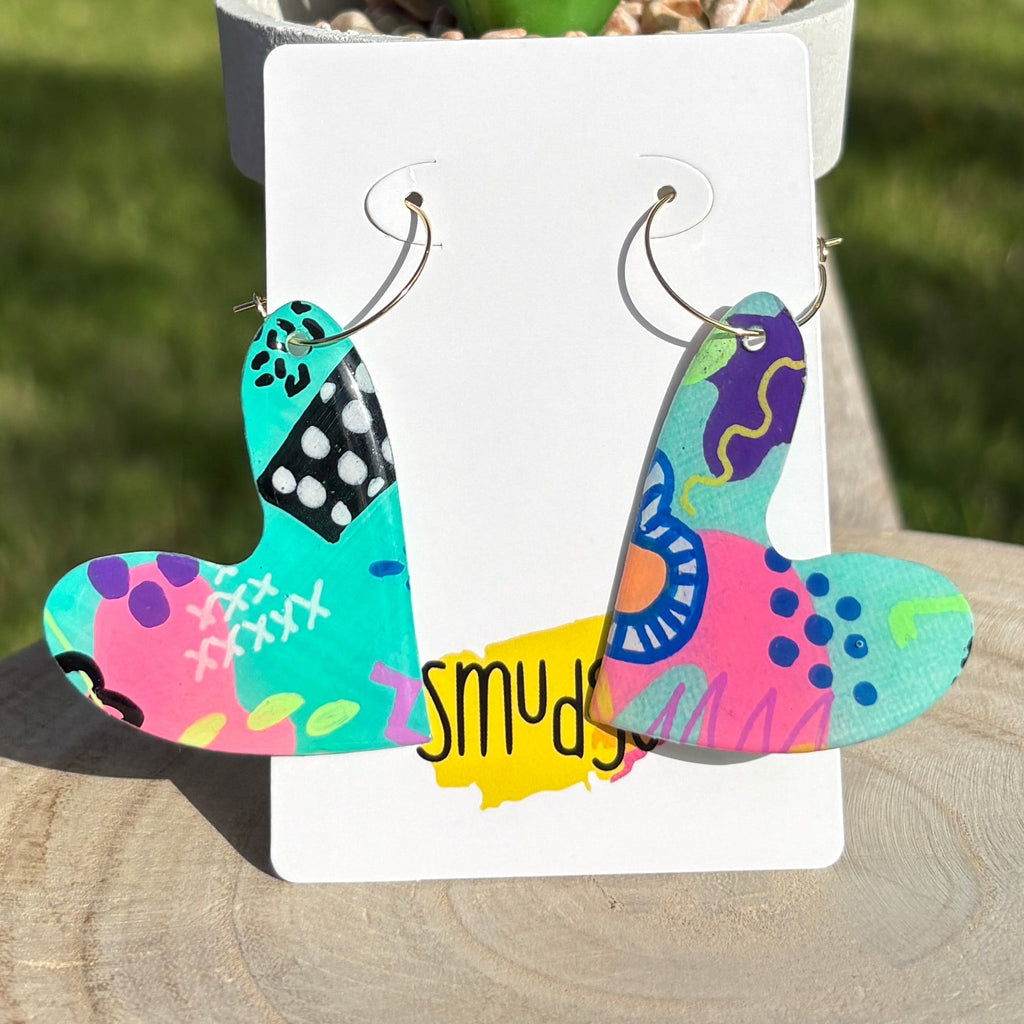 Scribble Teal Huggies - Smudges