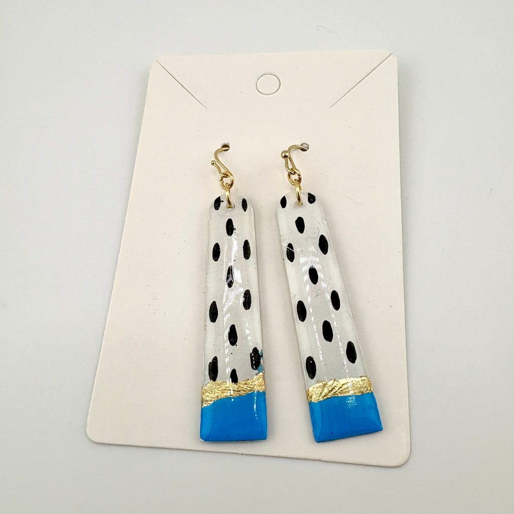 Spot On: Blue Monday Dangles - Smudges