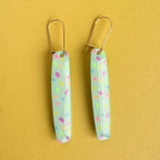 Sprinkles Mint Long Dangles - Smudges