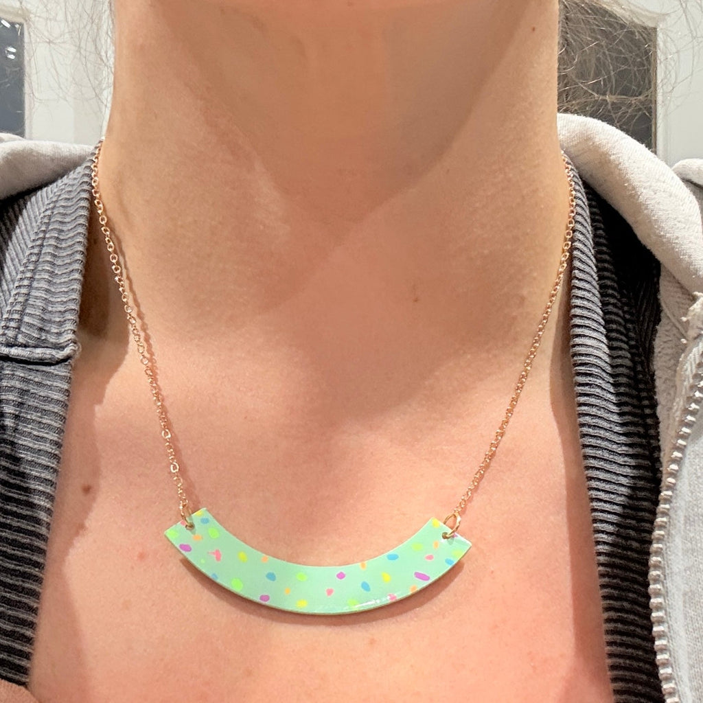 Sprinkles Mint Necklace - Smudges