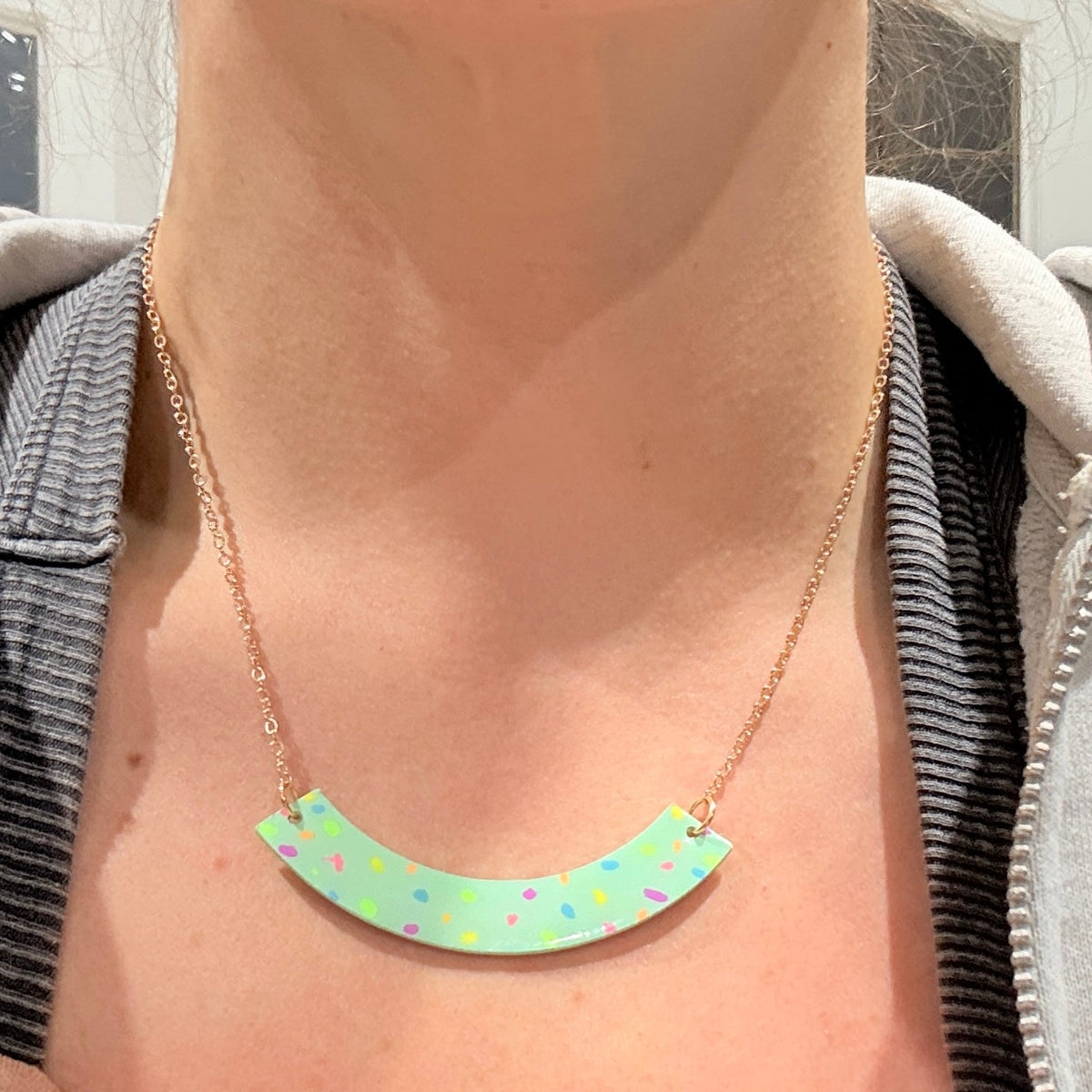 Sprinkles Mint Necklace - Smudges