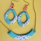 Sprinkles Teal Necklace - Smudges