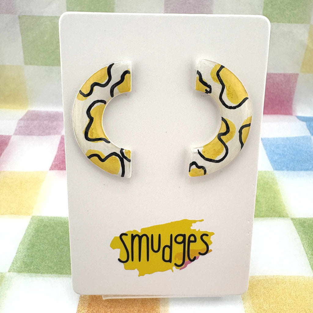 Sunny Side Up Studs - Smudges