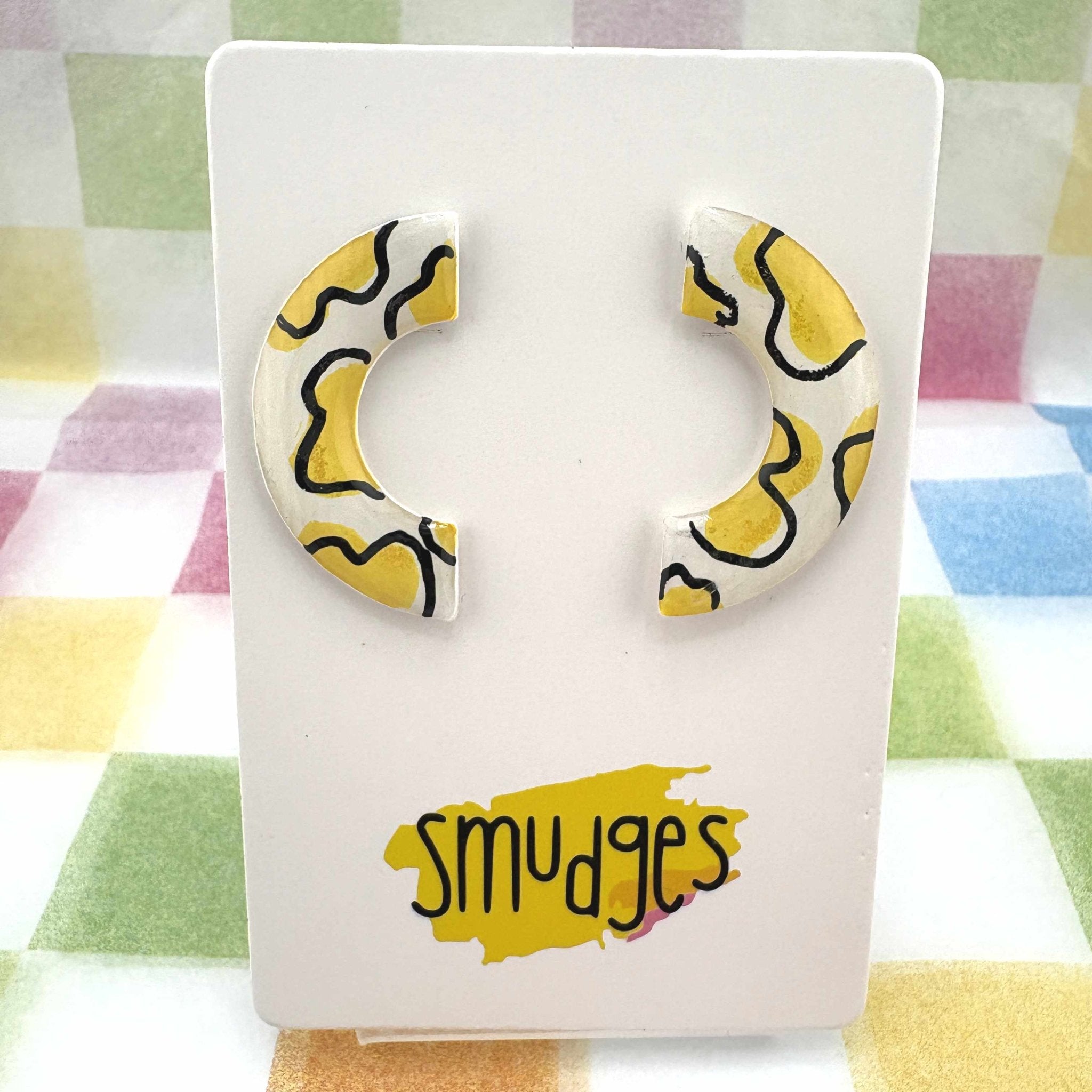 Sunny Side Up Studs - Smudges