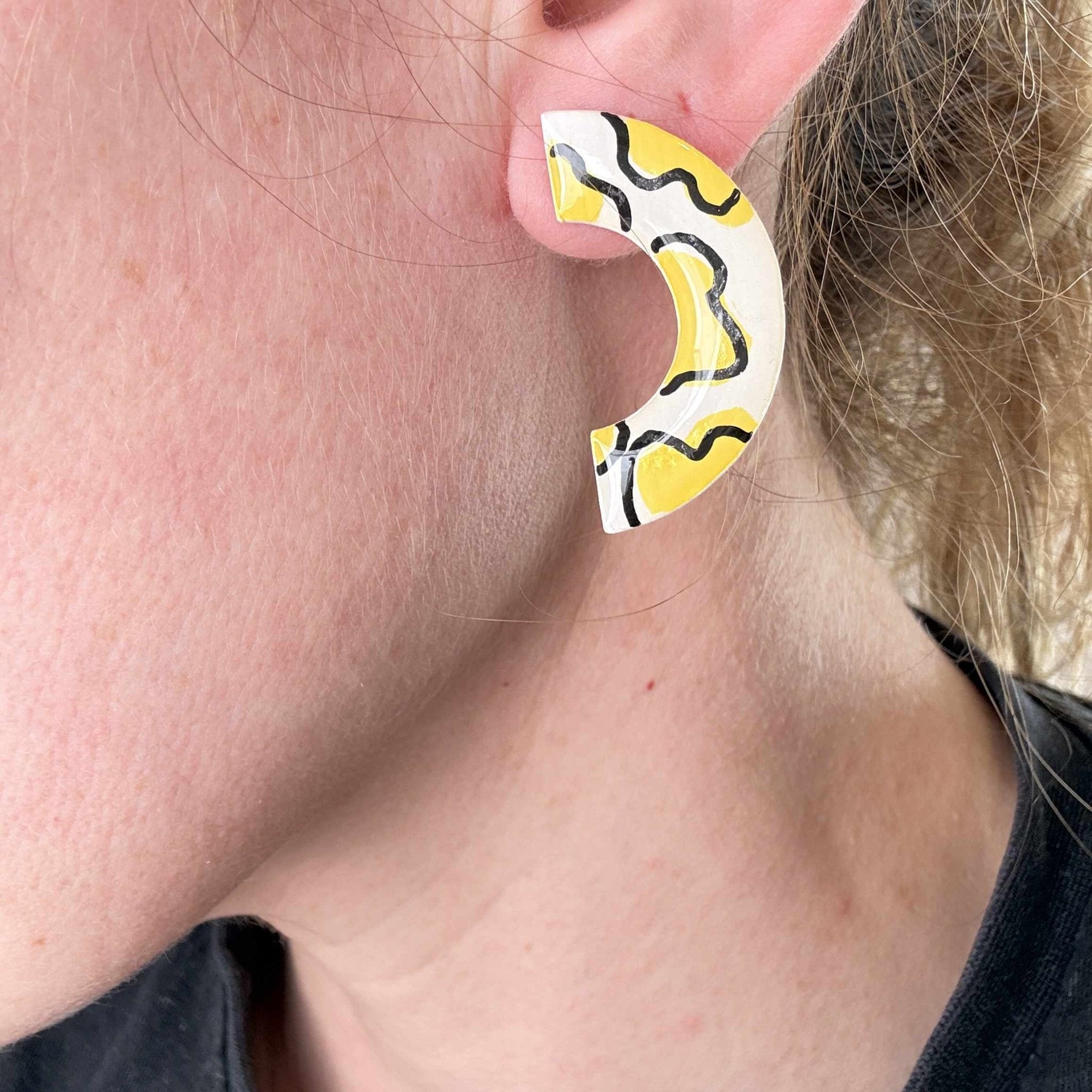 Sunny Side Up Studs - Smudges