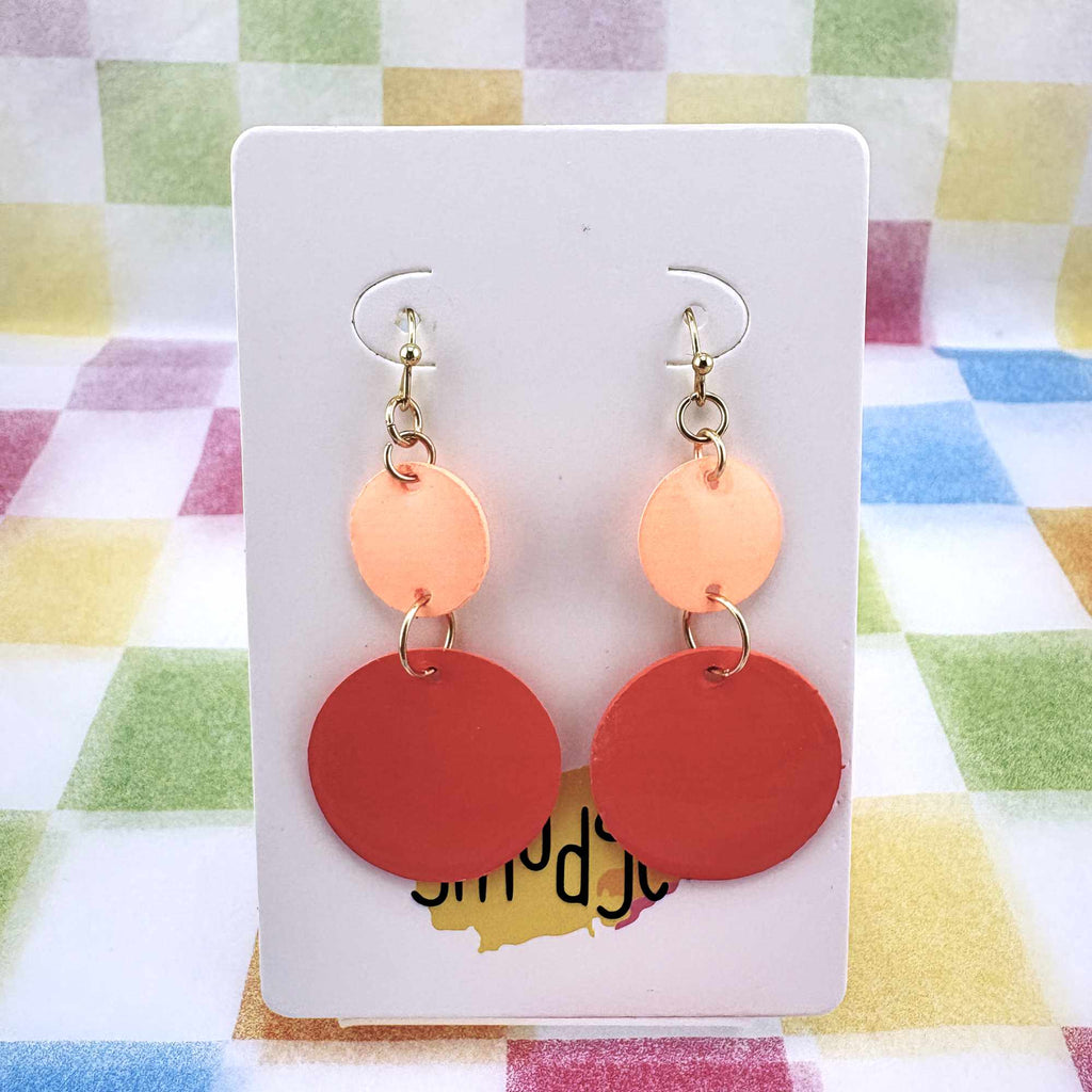 Sunset Fade Dangles - Smudges