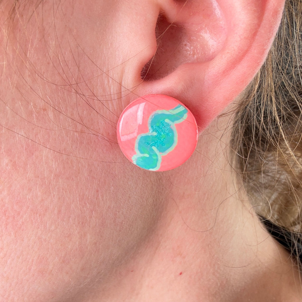 Wave Goodbye Studs - Smudges