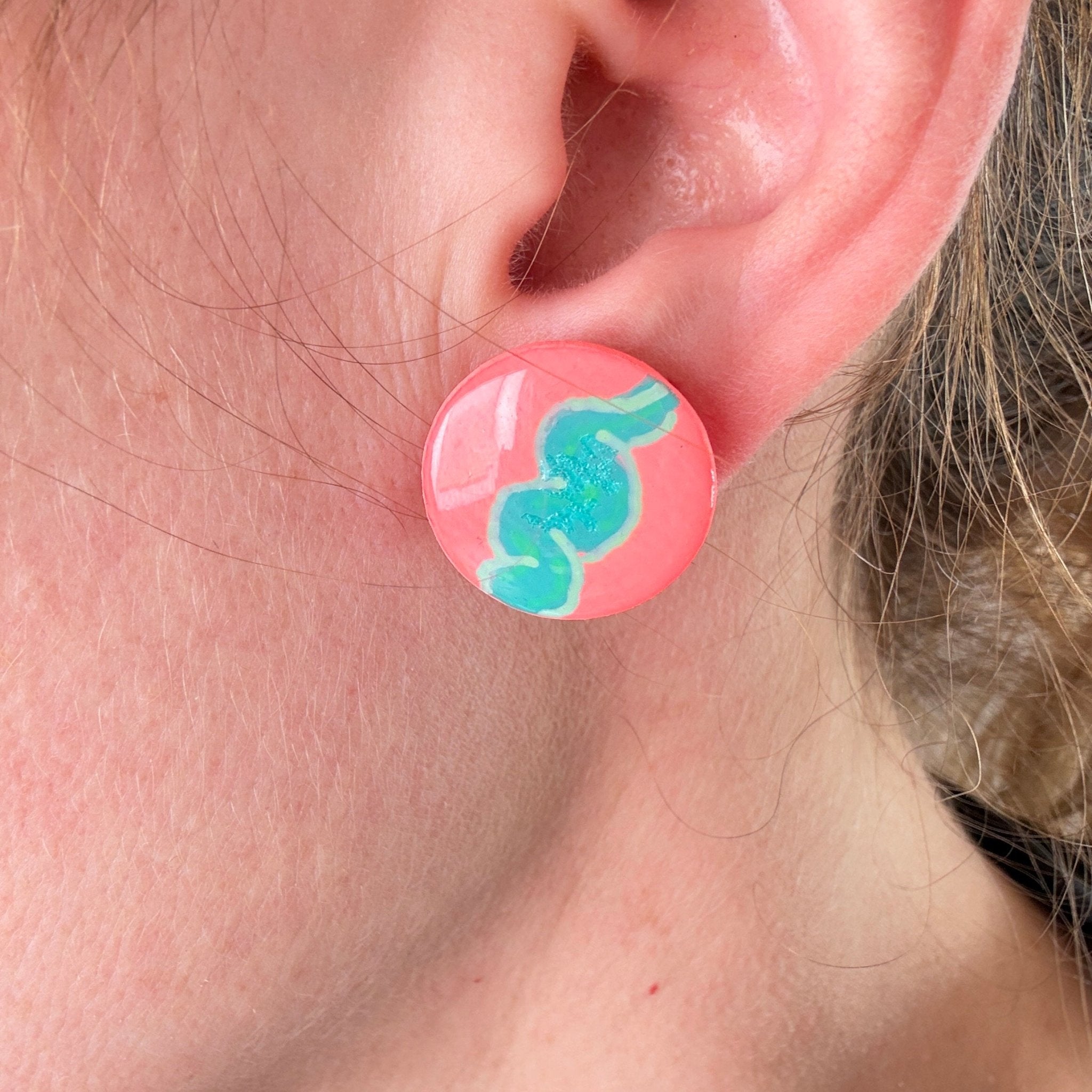 Wave Goodbye Studs - Smudges