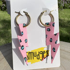 Wild Voltage Hoops - Smudges
