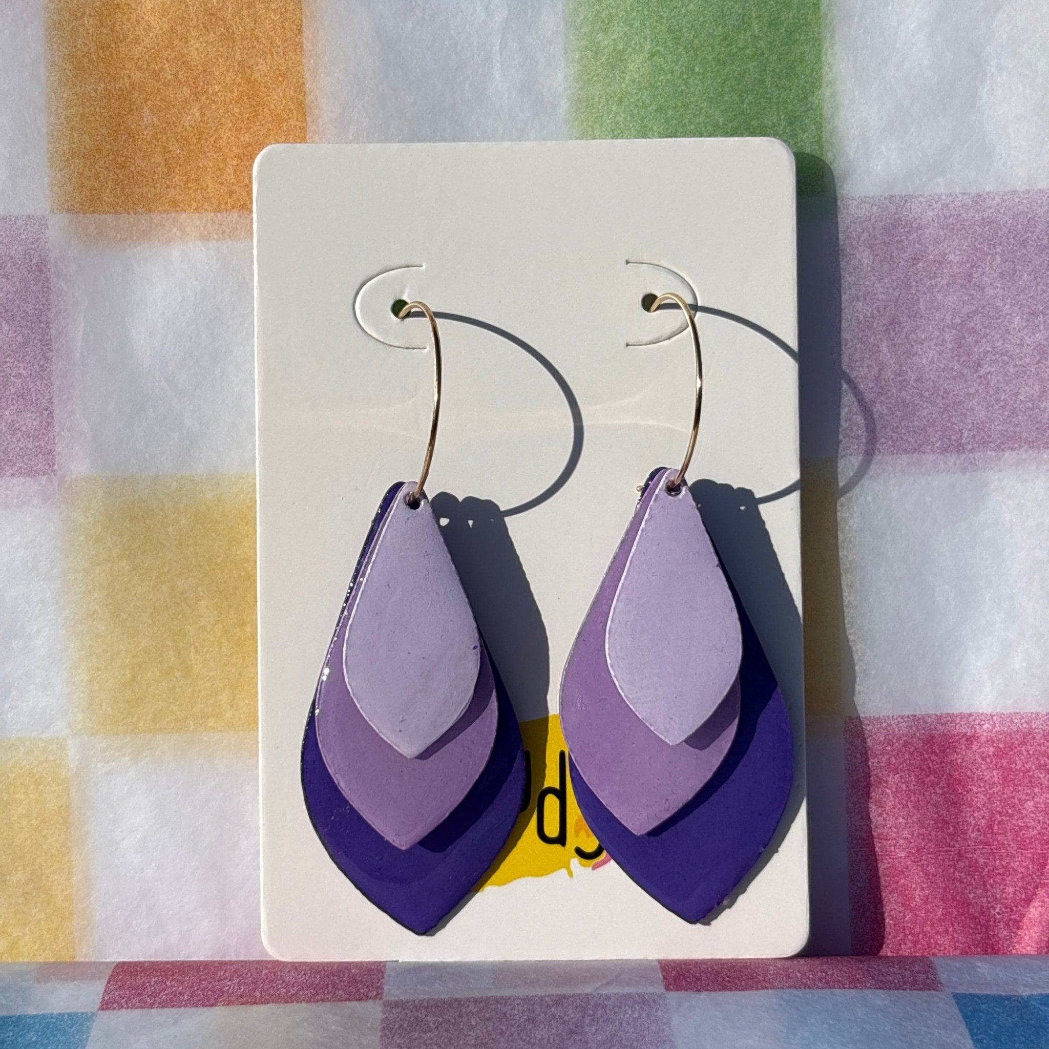 Wisteria Whisper Hoops - Smudges