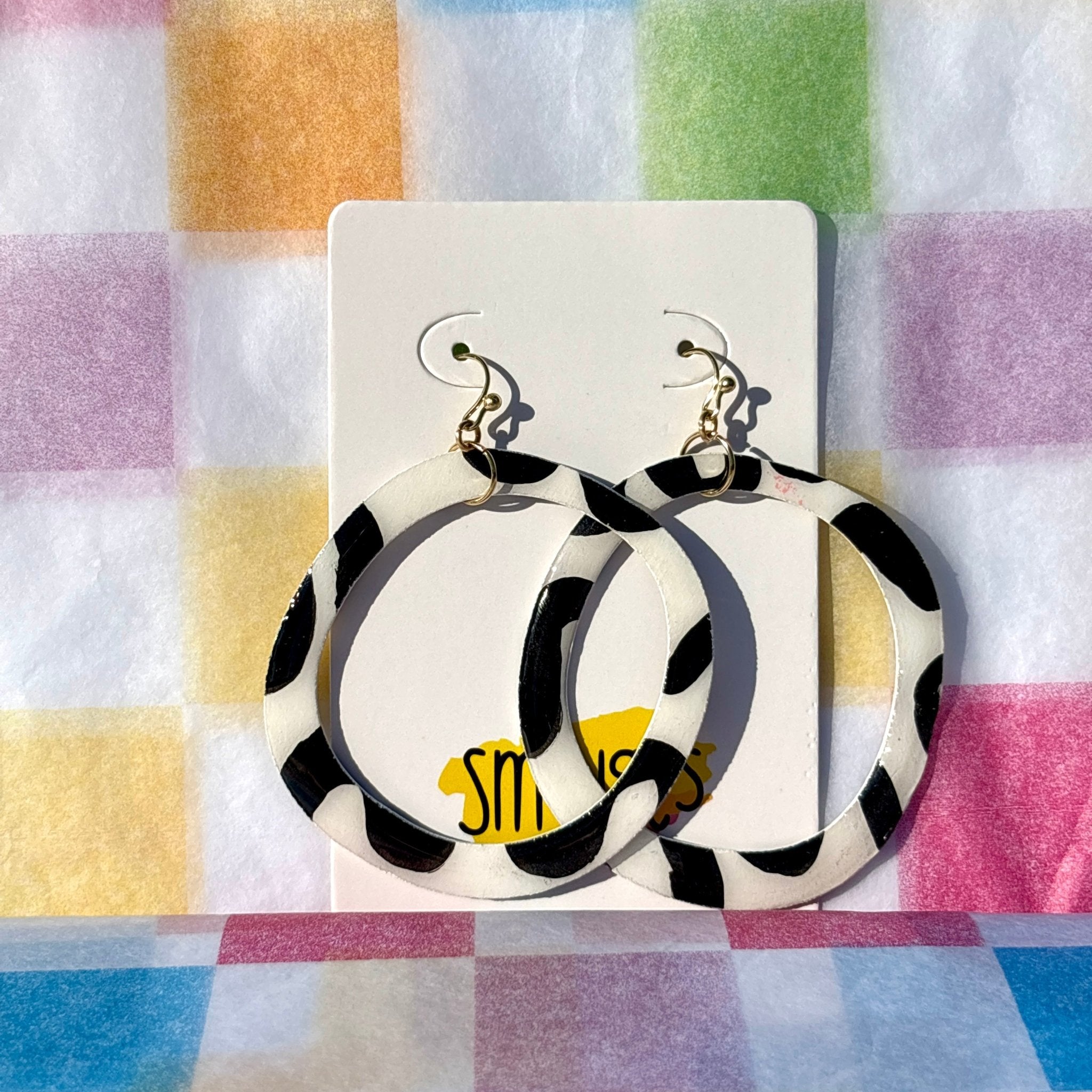 Zebra Crossing Dangles - Smudges